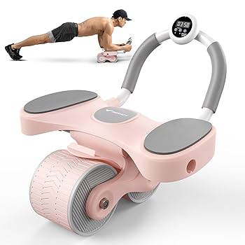 Amazon.co.jp: MERACH 腹筋ローラー 腹筋ホイール 膝マット付き